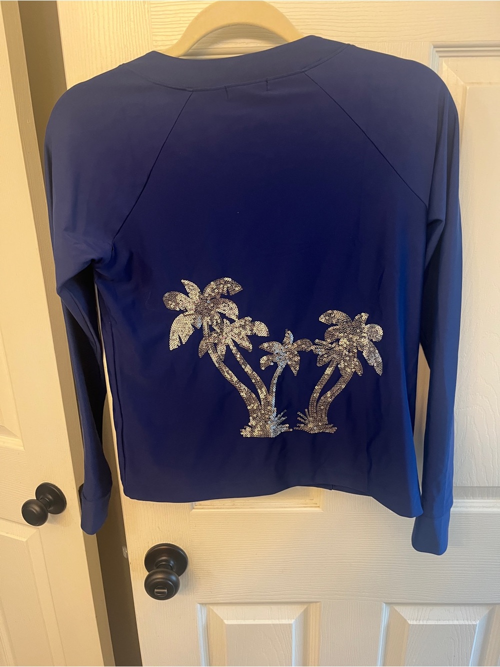 VENUS Royal Blue Zip-Up Rashguard Swim Jacket size M. Never worn. - Picture 2 of 3